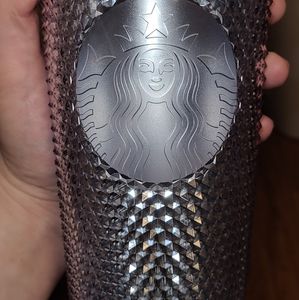 Starbucks 2019 platinum studded holiday 24oz tumbl